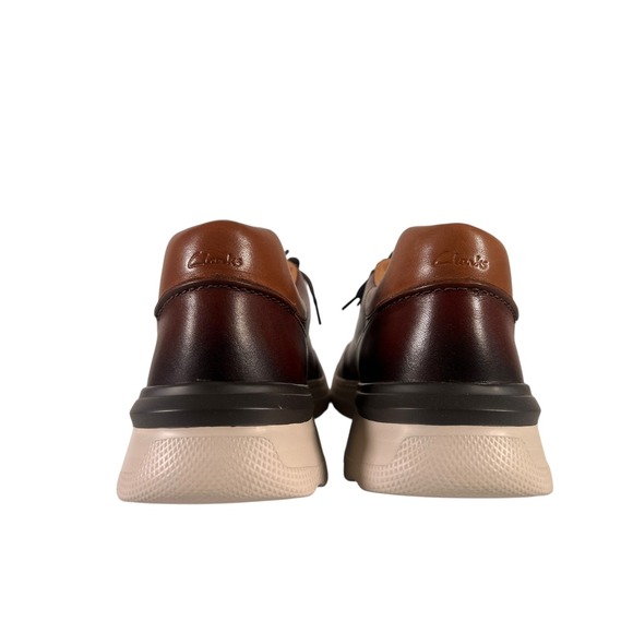 Clarks Sprint Lite Lace Men's Tan Leather Sneakers Shoe casual office 13 M - Picture 6 of 13